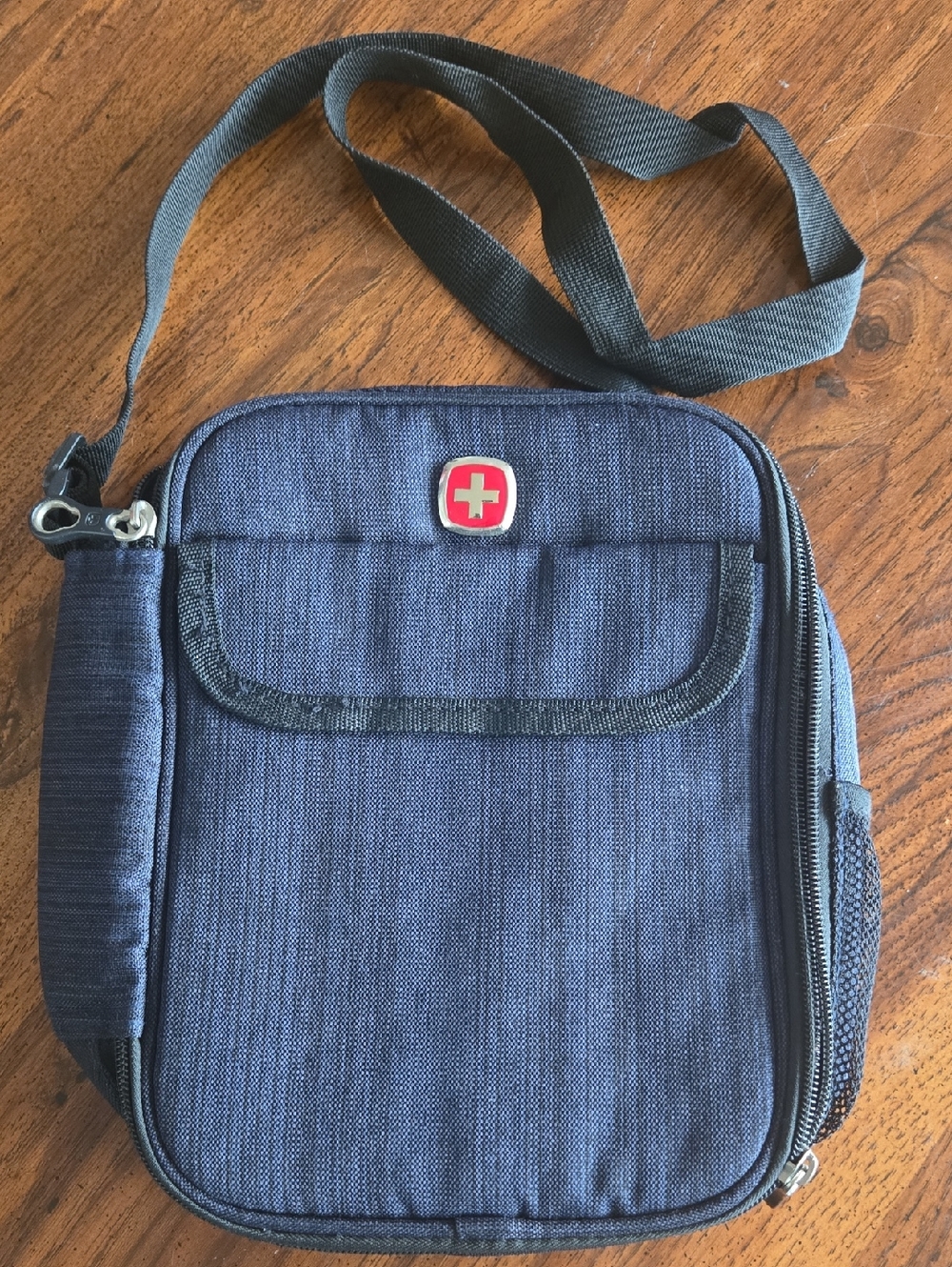 Swiss Gear Navy Men's Crossbody Thermal Bag Lunch Hot Cold Insulated